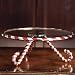 CANDY CANE GLS CAKE PLATE SERV