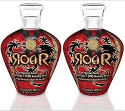 NEW 2008 ROAR HOT ACTION TANNING LOTION BY DESIGNER SKIN - LOT OF 2