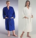 Bademantel-Atlantik, 100% Baumwolle, mittellang, im Kimono-Still