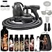 Complete Turbo Tan Deluxe (Model T75) Professional Sunless HVLP Turbine Spray Tanning System with 1 Pint of 12% DHA Belloccio Sunless Tanning Solution with DARK Bronzer, Belloccio 5 Solution Variety Pack, Spray Tanning Tent Booth, and Full Tanning Accessories Kit