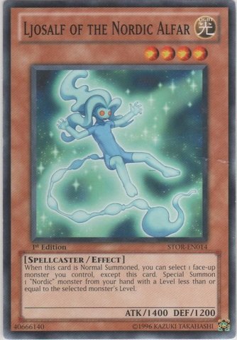 Yu-Gi-Oh! - Ljosalf of the Nordic Alfar (STOR-EN014) - Storm of Ragnarok - 1st Edition - Common