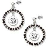 NCAA South Carolina Fighting Gamecocks LogoArt Spirit Earrings