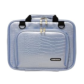 Sony VAIO W 10.1 inch Netbook Carrying CaseCrown Double Memory Foam Netbook Case with Front Pocket (Alligator Baby Blue)