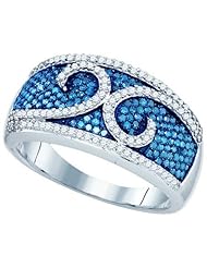 0.79CTW BLUE DIAMOND FASHION BAND