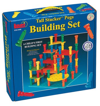 Tall Stacker Pegs Building Set