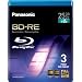 Panasonic LM-BEU25AE3 25GB Rewritable Blu-ray Media 1-2xSpeed Video Box -3 per Pack