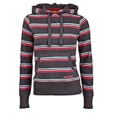 Soul Cal Striped Skater Hoody - Dark grey - Womens