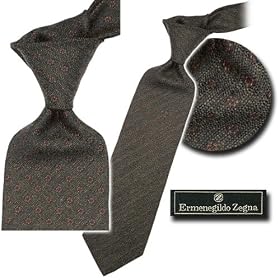 Ermenegildo Zegna Designer Cashmere Silk Tie Necktie