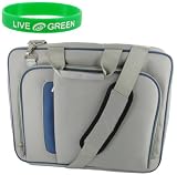 Carrying Case Bag for Sony VAIO VGN-NW160J/W 15.5-Inch (Pinn Series Silver / Blue)