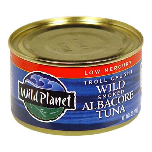 Wild Planet Troll Caught Wild Smoked Albacore Tuna, Low Mercury, 6-Ounce Cans (Pack of 3)