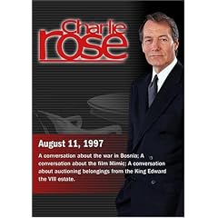 Charlie Rose with Richard Holbrooke; Mira Sorvino & Guillermo del Toro; Calvin Tomkins & David Redden (August 11, 1997)