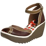 FLY London Women's Yoda Ankle Strap Wedge Pump