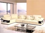 3pc Modern Sectional Leather Sofa Set #AM-L333-IV 3pc Modern Sectional Leather Sofa Set #AM-L333-IV