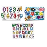 Melissa & Doug Deluxe Classic Peg Puzzle Bundle