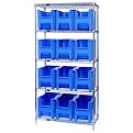 Quantum Storage 5-Shelf Wire Rack with 12 Bins