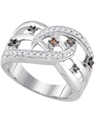 0.33CTW-DIA COGNAC RING