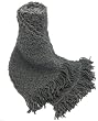 Handmade Soft Acrylic Scarf - Men Gift Collection - Charcoal Gray (100% knitted by hand/Extra Wide)