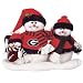 Georgia Bulldogs Decorative Table Top Snowman Family Figurine