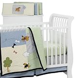 Review Sumersault PF00 / Sumersault Playful Puppies 4 pc Crib Set
