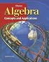 Algebra: Concepts and Applications