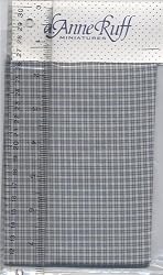 Blue and Cream Mini Plaid Fabric for Dolls or Miniatures