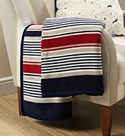 Hampton Striped Fleece Throw