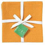 Jumbo Waffleweave Dishcloth Set - Marigold