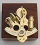 4" Astrolabe Sextant w/ Wooden Box: Nautical Sextent