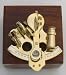 4" Astrolabe Sextant W/ Wooden Box: Nautical Sextent