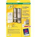 Avery Zweckform L7780-25 Crystal Clear Etiketten rund 40 mm