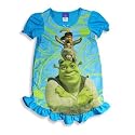 Shrek by Dream Apparel - Toddler Girls Short Sleeve Nightgown, Aqua