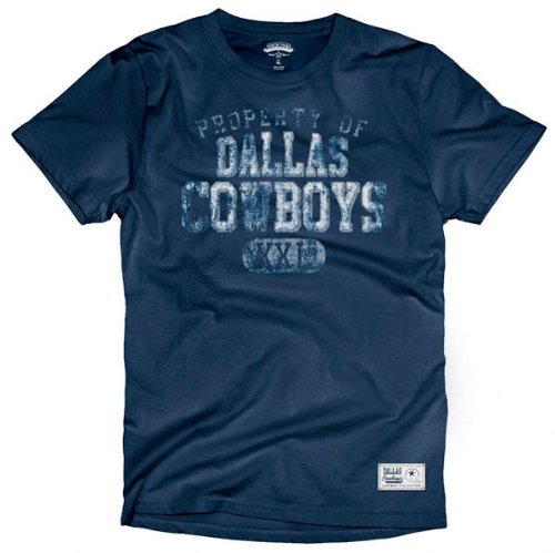 Dallas Cowboys Gridiron Property Of Navy T-shirt Small