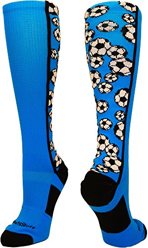 MadSportsStuff Crazy Soccer Ball Logo Over the Calf Socks