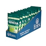 Eden Organic Green Tea, Sencha, Tea Bags, 16-Count Boxes (Pack of 12)