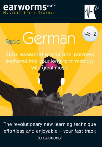 City Travel Guides Discounted  Books : Rapid German: 200+ Essential Words and Phrases Anchored into Your Long Term Memory with Great Music: v. 2 (Earworms)