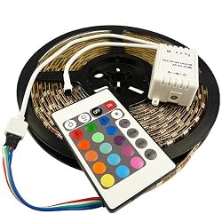 SMD 5050 RGB Waterproof 300 LED Strip 7 Colour changing with 24Key IR Remote