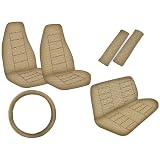 A Set of 7 Piece Regal Pattern Seat Covers for High Back Bucket Seat and Standard... 