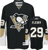 Reebok - Marc-Andre Fleury Black Reebok NHL Premier Pittsburgh Penguins Jersey