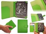 New Kindle Lime Green SD Folio Case Cover Pouch with FREE Clip-On LED Reading Lamp for New Amazon Kindle 4, All - New Latest Generation 2011 Release Amazon Kindle 6" inch Wi-Fi, from G-HUB Electronics