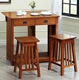 Review Home Decorators Collection  / 2-drawer Console W/ 2 Stools 39.5