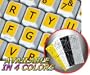 ENGLISH US LARGE LETTERING KEYBOARD STICKER (YELLOW BACKGROUND)