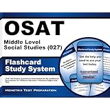 osat middle level social studies 027 flashcard study system ceoe test practice questions  exam review for