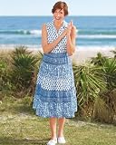 Women's National Calico Print Button-Front Dress
