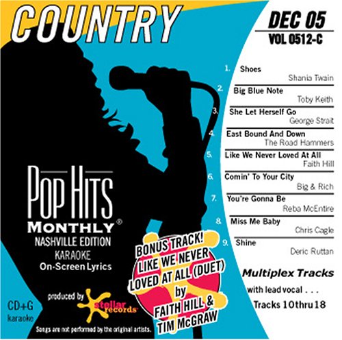 CD-Charts  Search : Pop Hits Monthly Karaoke, COUNTRY Dec 2005