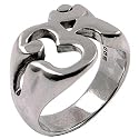 Large Om - Sterling Silver Ring Size 8