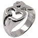 Large Om - Sterling Silver Ring