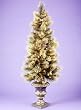 5' Pre-Lit Carolina Pine Potted Entrance Artificial Christmas Tree -Clear Lights