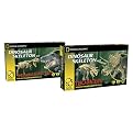 Thames and Kosmos Set of 2 Dinosaur Skeleton Kits - Triceratops/ Tyrannosaurus Rex