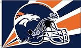 NFL Denver Broncos 3-by-5 Foot Helmet Flag