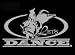 Lets Dance Upstream Images Silver Vinyl Wildlife Car Truck Window Decal Sticker